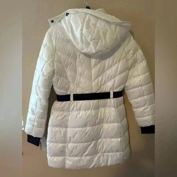 NWT MICHAEL KORS Hooded Puffer Jacket - White - Picture 11 of 16